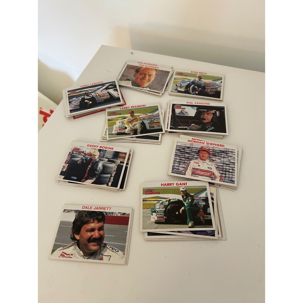 Vintage NASCAR World of Champions Trading Cards Lot Dale Jarrett Harry Gant 80s